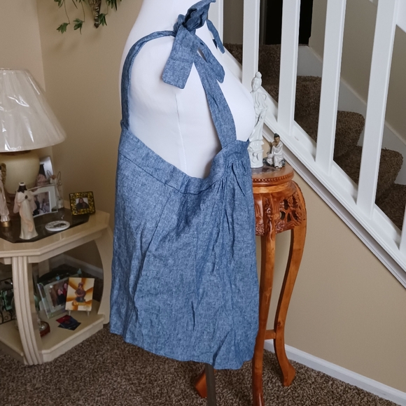 ANA Linen/ Rayon Tank Blue XXLT NWT - Picture 3 of 5